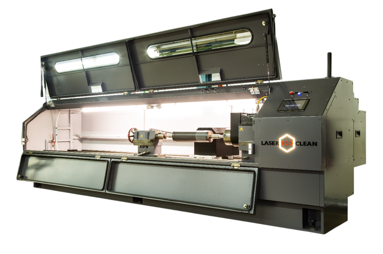 Stationary equipment for laser cleaning of anilox roll LEC1000