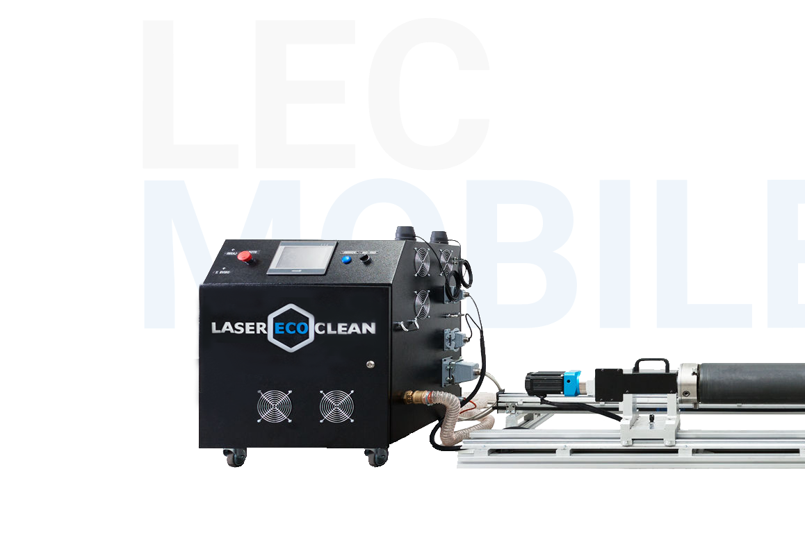 LaserEcoClean mobile machine for anilox roll cleaning