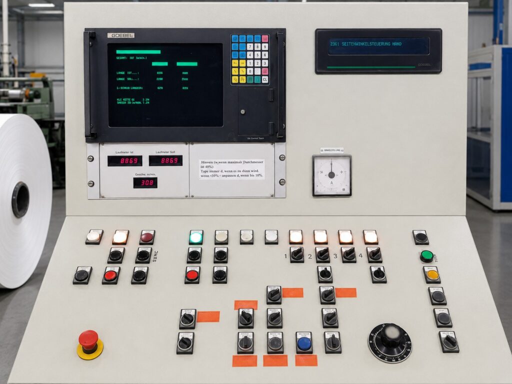 Control system before modernisation