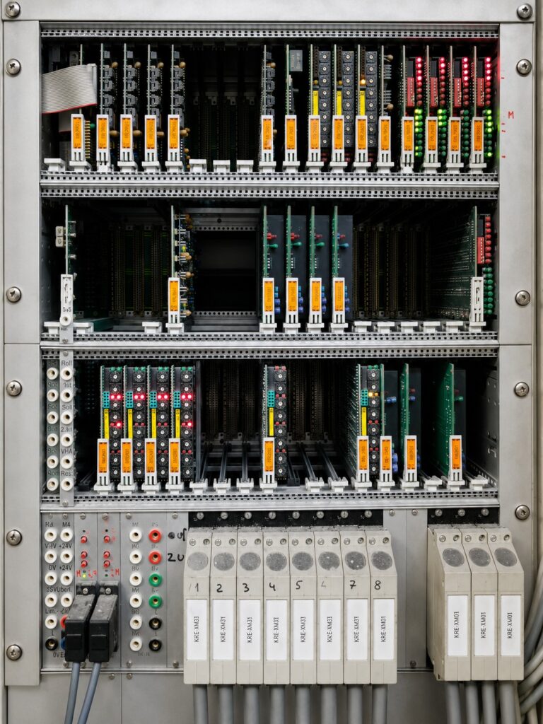 Electrical cabinet before modernisation