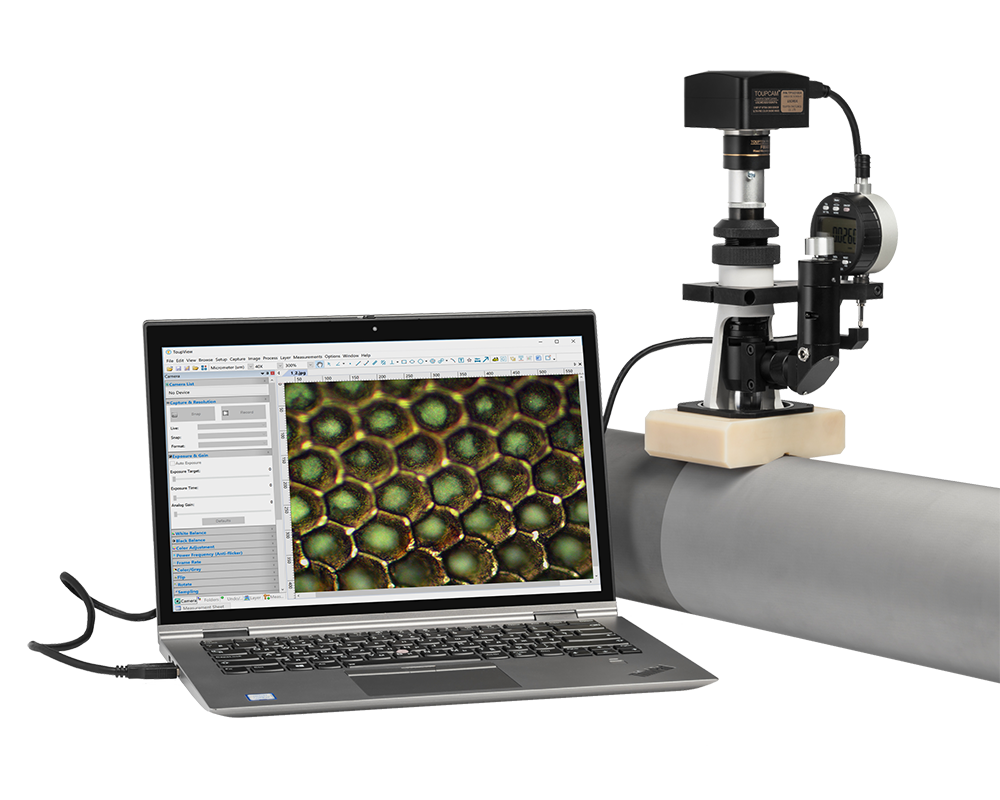 LEC Micro microscope for analysing anilox roll surfaces