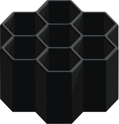 3D model of the cells before cleaning